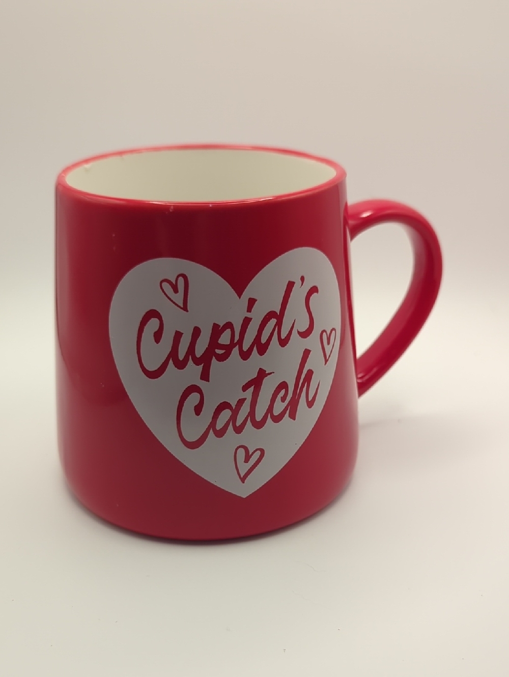 Burton Red "Cupid's Catch" Ceramic Mug